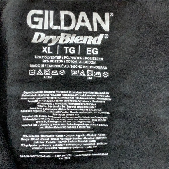 Black Hoodie Sweatshirt with Skull on Hood - Picture 5 of 5